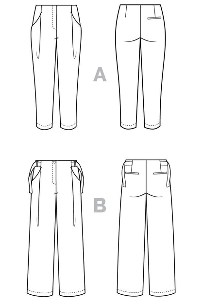 Mitchell Trousers Sewing Pattern by Closet Core Patterns