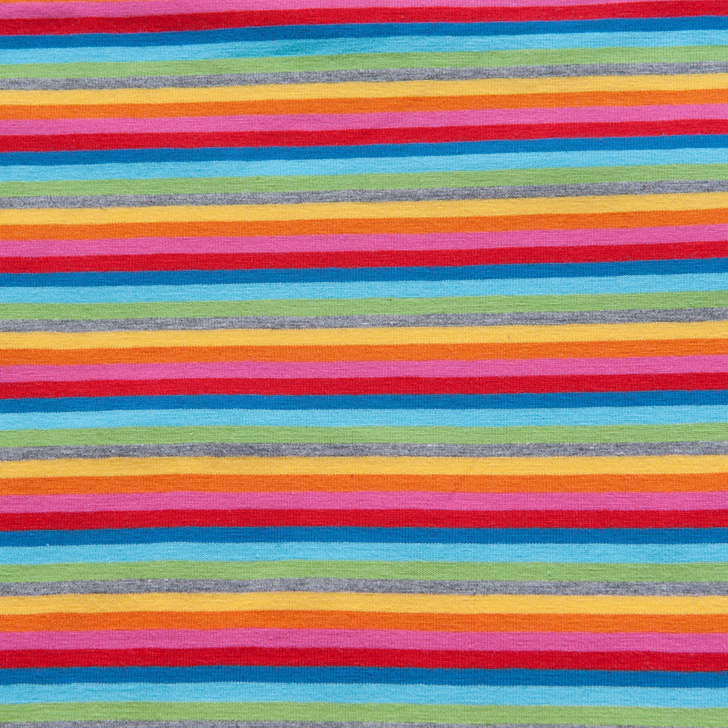 Multicolour Striped Cotton Jersey