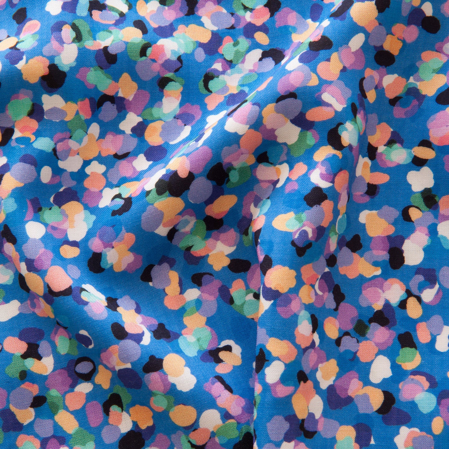 Party Spot Rayon Fabric in Bluebell - Dashwood Studio / Rachel Parker