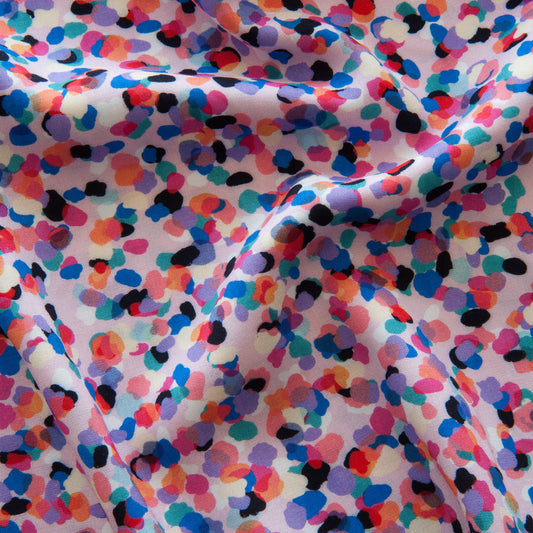 Party Spot Rayon Fabric in Pink - Dashwood Studio / Rachel Parker