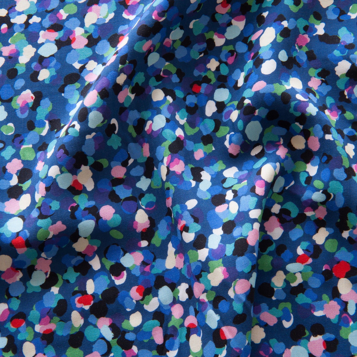Party Spot Rayon Fabric in Royal - Dashwood Studio / Rachel Parker