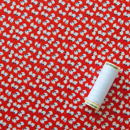 Petal Viscose Fabric in Poppy - 80cm Piece