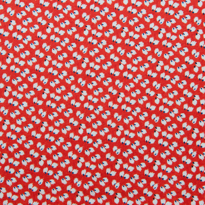 Petal Viscose Fabric in Poppy - 80cm Piece