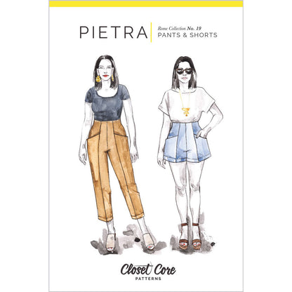 Pietra Pants and Shorts Sewing Pattern - Closet Core Patterns