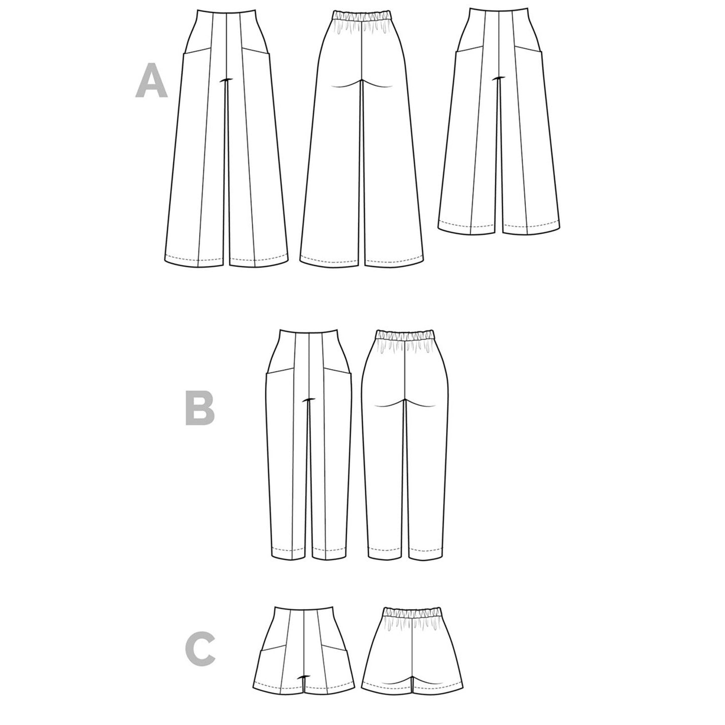 Pietra Pants and Shorts Sewing Pattern - Closet Core Patterns