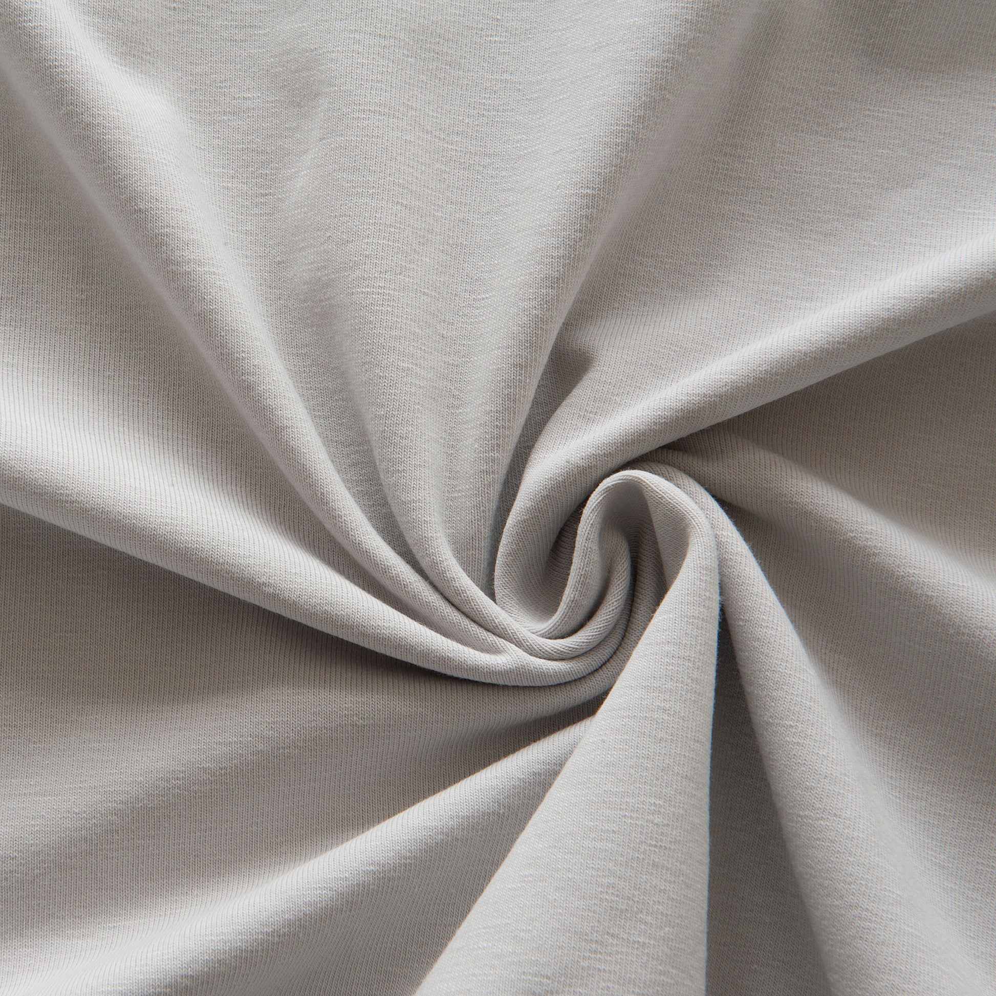 Heather Gray Solid Cotton Spandex Knit Fabric