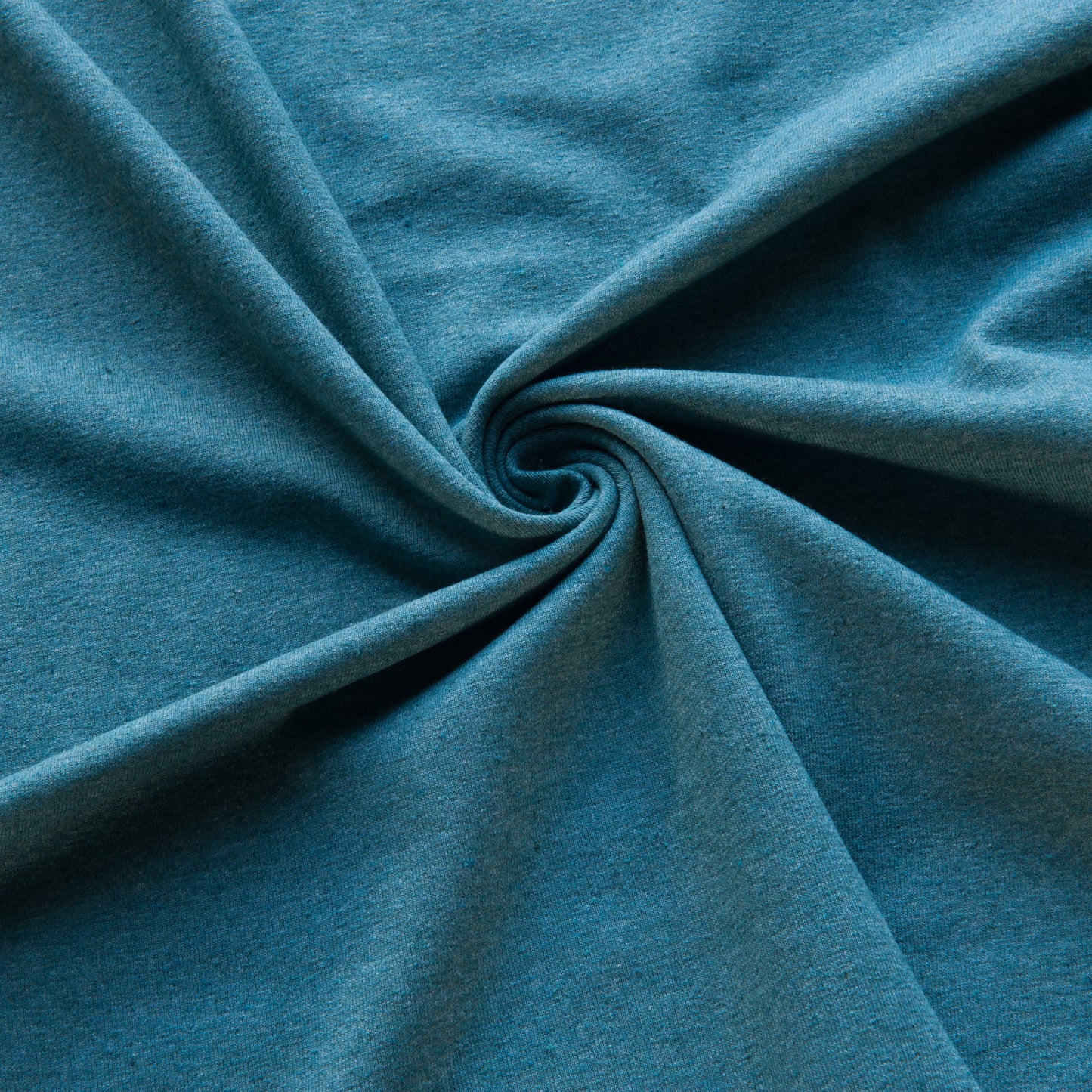 Recycled Cotton Jersey Fabric in Teal
