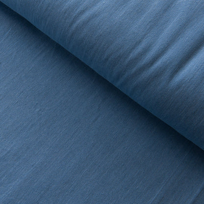 Recycled Cotton Stretch 9oz Denim in Blue - SECOND