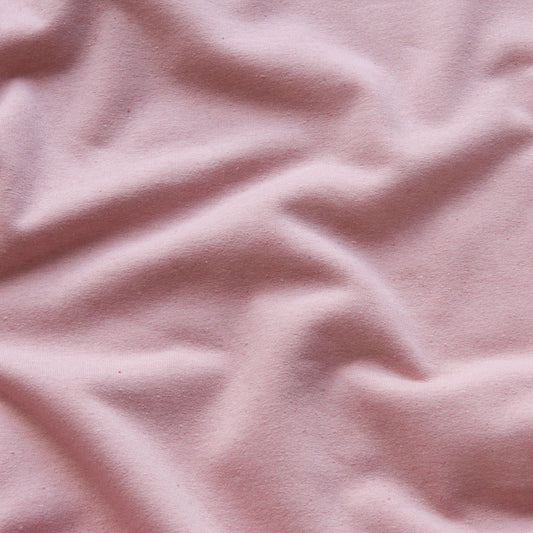 Recycled Cotton Sweatshirt Fabric in Pink