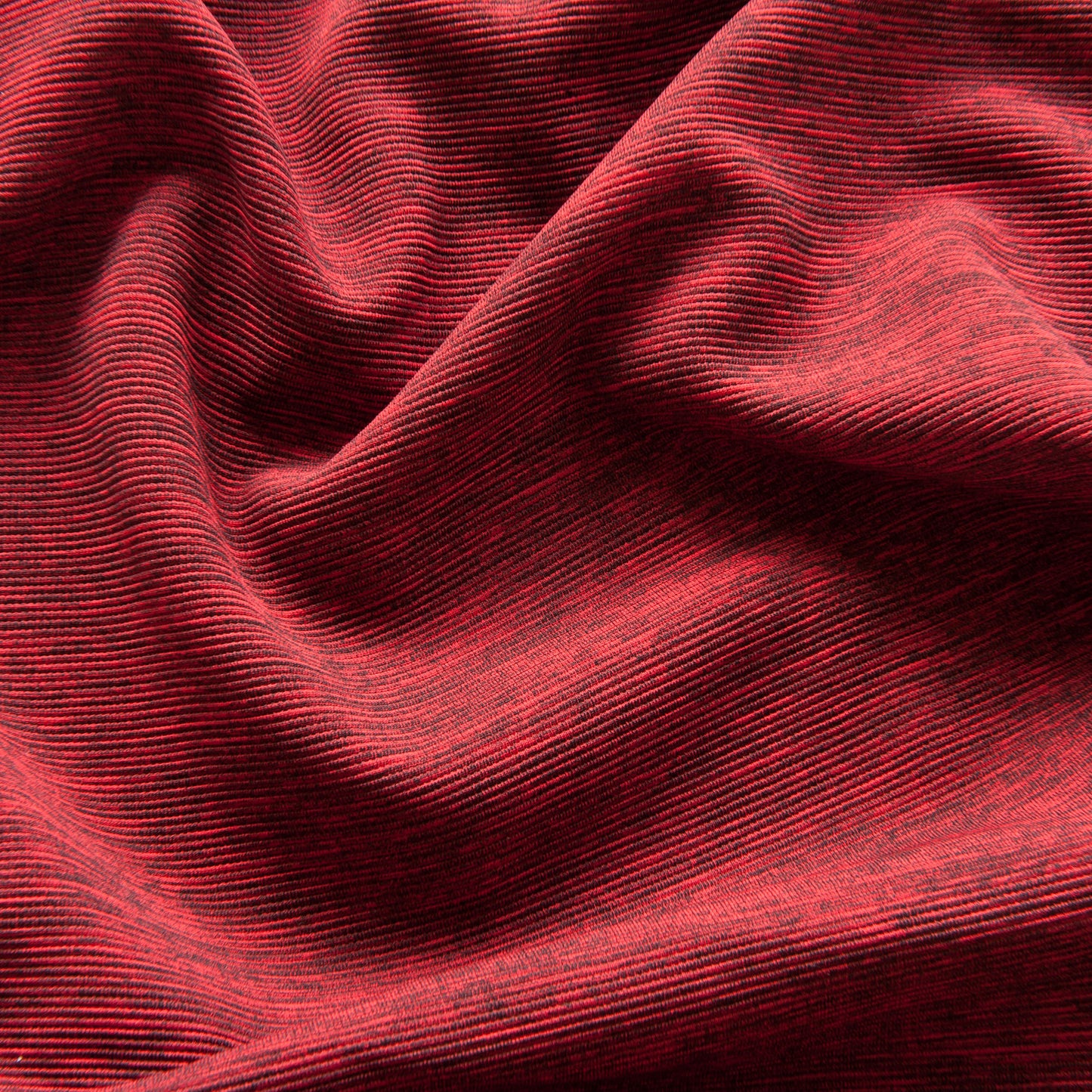 Red and Black Marl Textured Ponte Roma