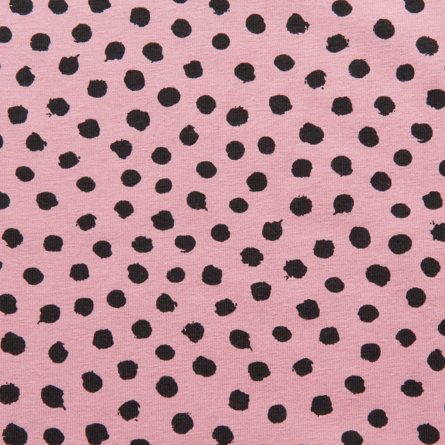 Spotty Organic Cotton Jersey in Rose - 1.74m Piece
