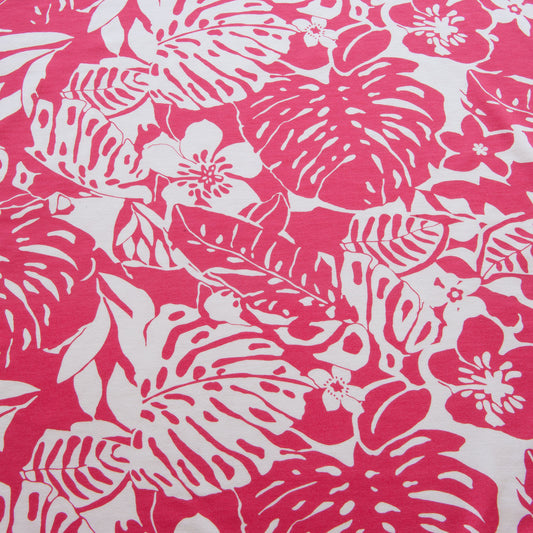 Tropical Viscose Jersey in Pink