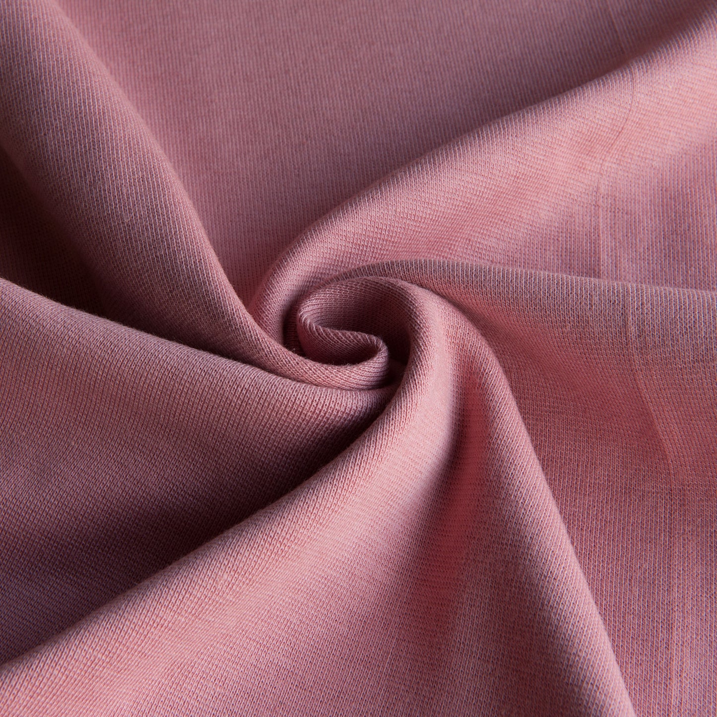 Organic Cotton Tubular Ribbing in Dusky Pink