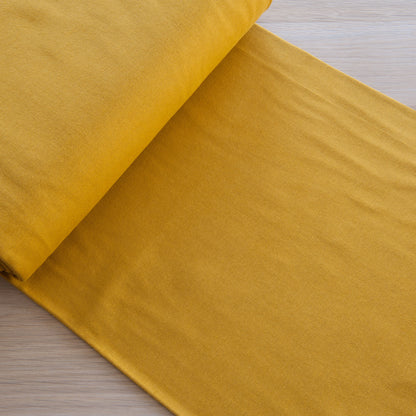 Organic Cotton Tubular Ribbing in Mustard