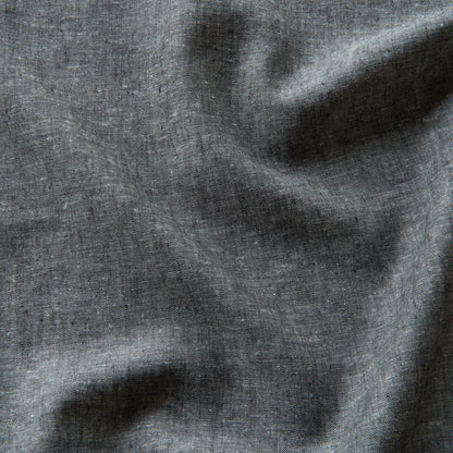 Viscose Linen Fabric in Black Melange