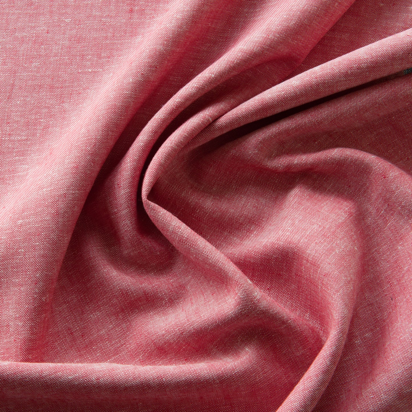 Viscose Linen Fabric in Red Melange