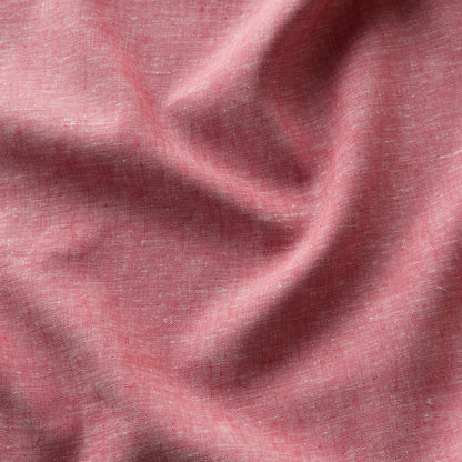 Viscose Linen Fabric in Red Melange