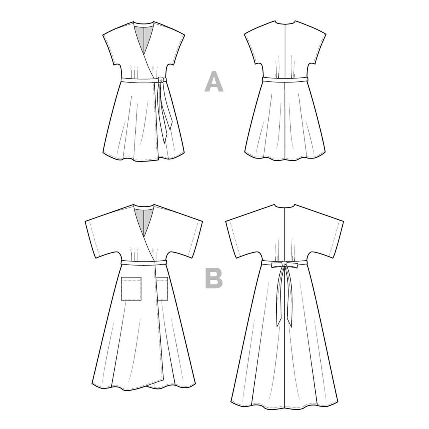 Elodie Wrap Dress Sewing Pattern - Closet Core Patterns