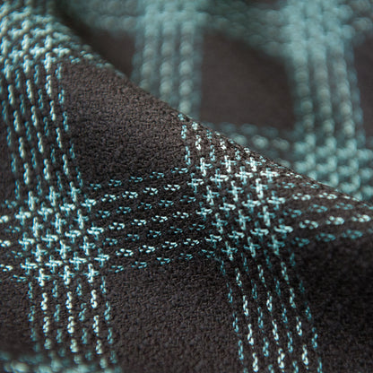Black and Teal Check