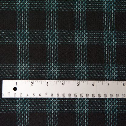 Black and Teal Check