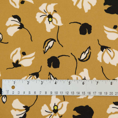 Mustard Floral Scuba - 40cm