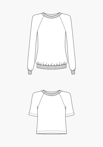 Linden Sweatshirt Sewing Pattern by Grainline Studio