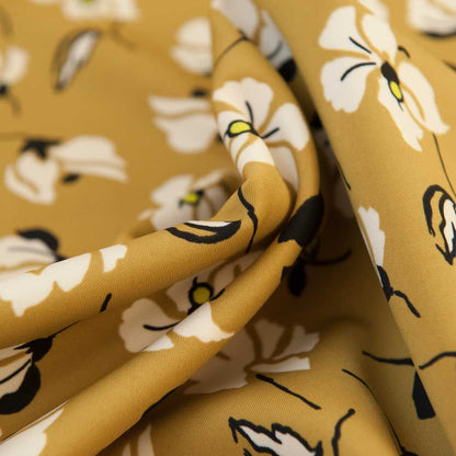 Mustard Floral Scuba - 40cm